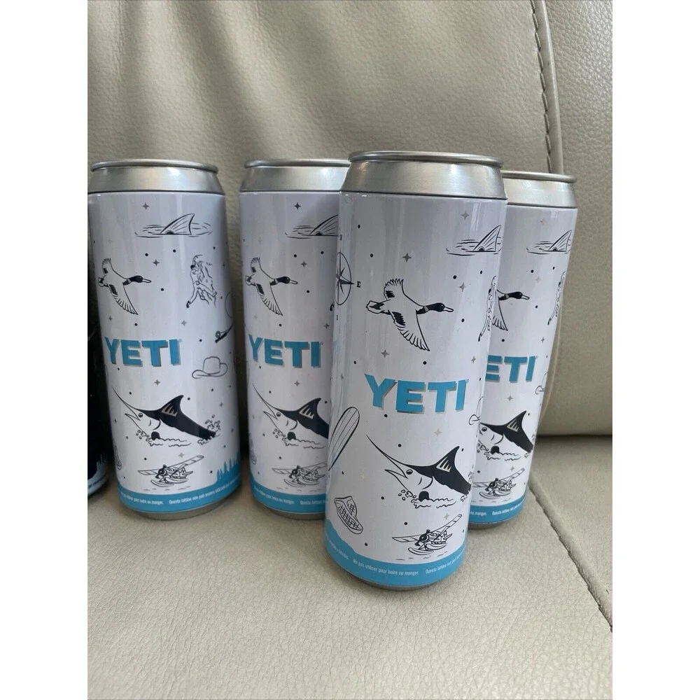 Yeti Limited Edition Cans Stash Storage container Can Lot Of 8 With Stickers